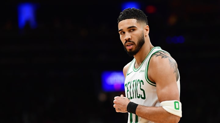 Tatum during the first half. 