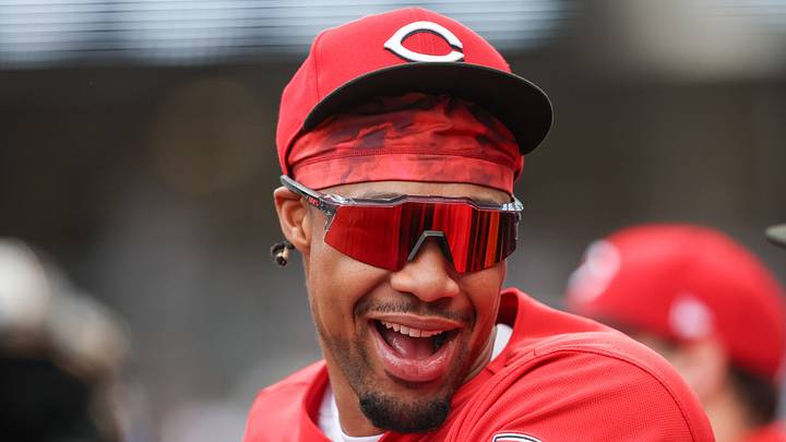 Cincinnati Reds right fielder Will Benson (30) at Yankee Stadium