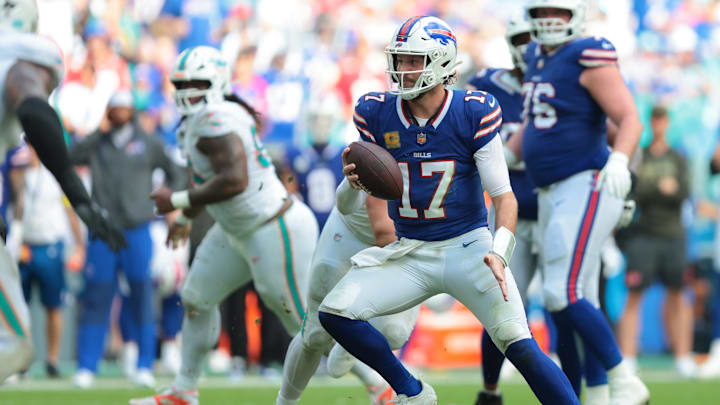 Buffalo Bills' quarterback Josh Allen (17).