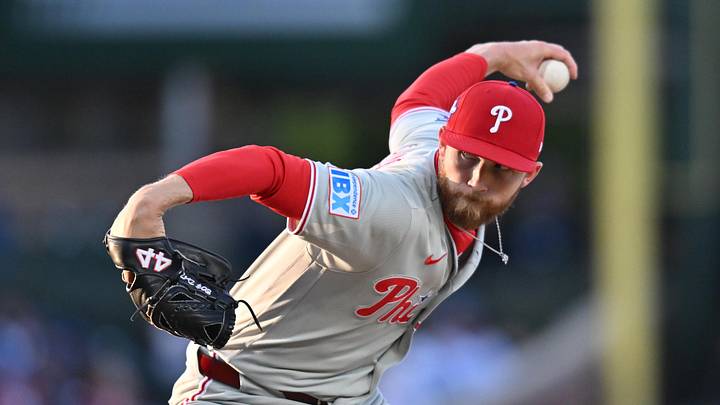 Apr 22, 2026; Chicago, Illinois, USA; Philadelphia Phillies pitcher Kyle Backhus (19) pitches against the Chicago Cubs during the first inning at Wrigley Field. Mandatory Credit: Patrick Gorski-Imagn Images Apr 22, 2026; Chicago, Illinois, USA; Philadelphia Phillies pitcher Kyle Backhus (19) pitches against the Chicago Cubs during the first inning at Wrigley Field. Mandatory Credit: Patrick Gorski-Imagn Images