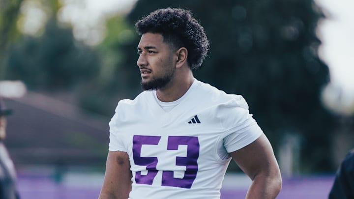 Paki Finau is a Husky offensive guard who's put on 40 pounds in a year's time.