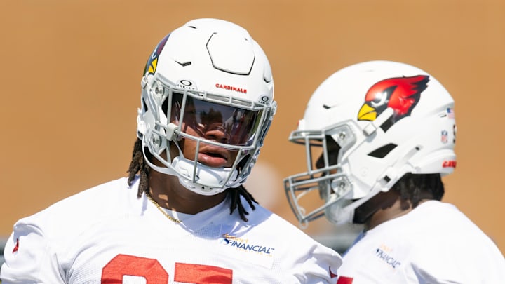 Jun 10, 2025; Tempe, AZ, USA; Arizona Cardinals defensive lineman Walter Nolen III (97) during minicamp at the teams Arizona Cardinals Training Facility. Mandatory Credit: Mark J. Rebilas-Imagn Images Jun 10, 2025; Tempe, AZ, USA; Arizona Cardinals defensive lineman Walter Nolen III (97) during minicamp at the teams Arizona Cardinals Training Facility. Mandatory Credit: Mark J. Rebilas-Imagn Images