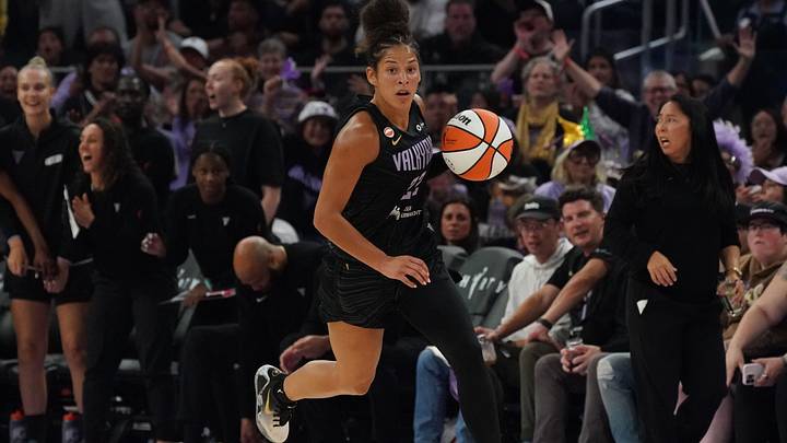 The Golden State Valkyries guard Veronica Burton are favored in Game 1. The Golden State Valkyries guard Veronica Burton are favored in Game 1.