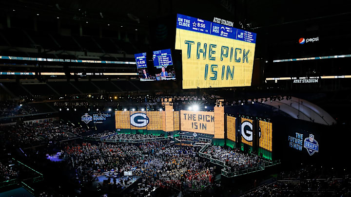 The Green Bay Packers on the clock at the NFL draft