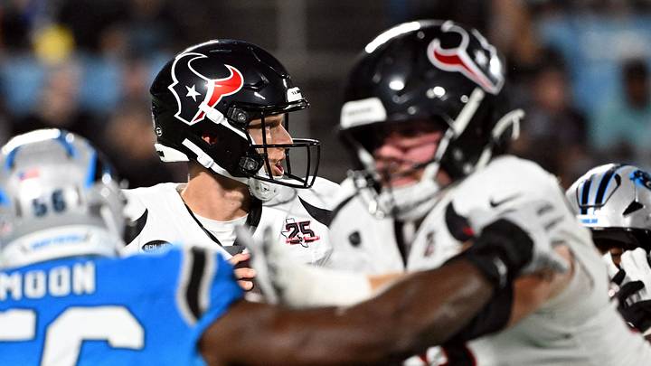 Houston Texans quarterback Brett Rypien (16)