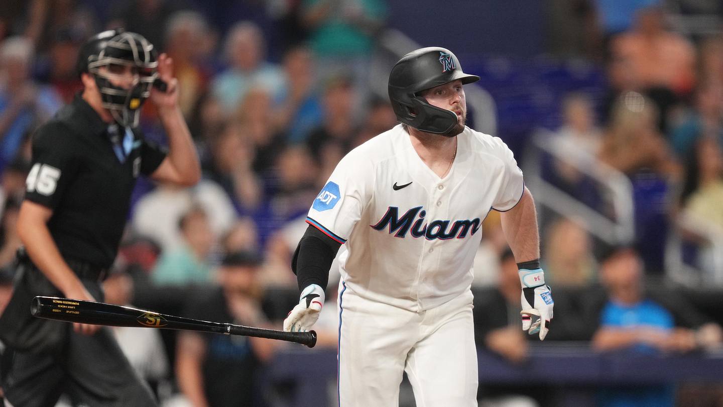 Liam Hicks Joins Elite Miami Marlins Home Run List in First Half