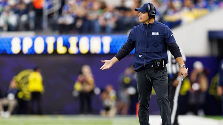 Mike Macdonald of the Seattle Seahawks Mike Macdonald of the Seattle Seahawks