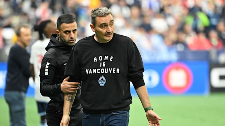 Sartini was shown a red card