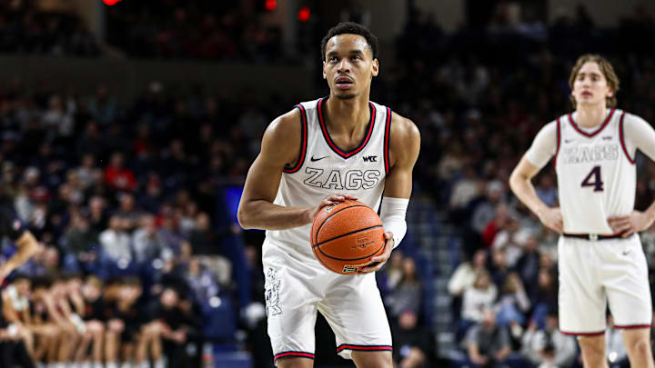 Gonzaga Bulldogs senior guard Nolan Hickman.