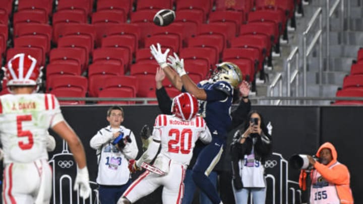Mater Dei and St. John Bosco battled for the 2023 CIF Division I championship game at the LA Memorial Coliseum. As always the game was up for grabs, though the Monarchs won this won going away, 35-7, about six weeks after St. John Bosco shutout Mater Dei, 28-0. Mater Dei and St. John Bosco battled for the 2023 CIF Division I championship game at the LA Memorial Coliseum. As always the game was up for grabs, though the Monarchs won this won going away, 35-7, about six weeks after St. John Bosco shutout Mater Dei, 28-0.