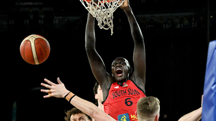 BASKET-WC2023-FRIENDLY-AUS-SSD; Duke basketball commit Khaman Maluach
