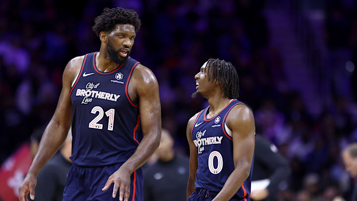 Joel Embiid, Tyrese Maxey 