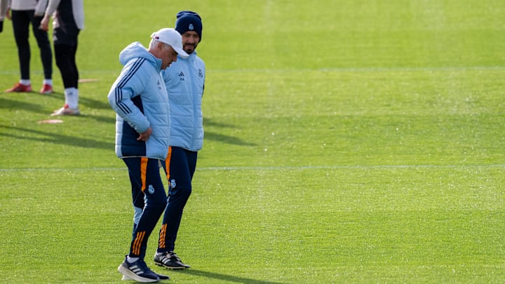 Real Madrid C.F. Training Session And Press Conference - UEFA Champions League 2024/25 Round of 16