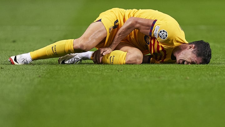 Robert Lewandowski s'est blessé face au FC Porto.