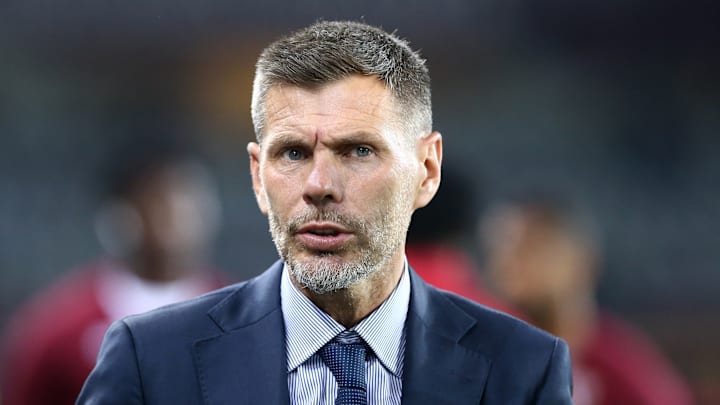 Zvonimir Boban of AC Milan, looks on before the  Serie A...