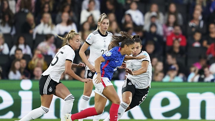 Bei der EM 2022 hatte noch Deutschland gegen Frankreich die Nase vorne