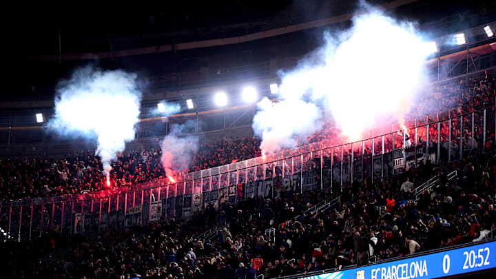 Eintracht-Fans in Barcelona