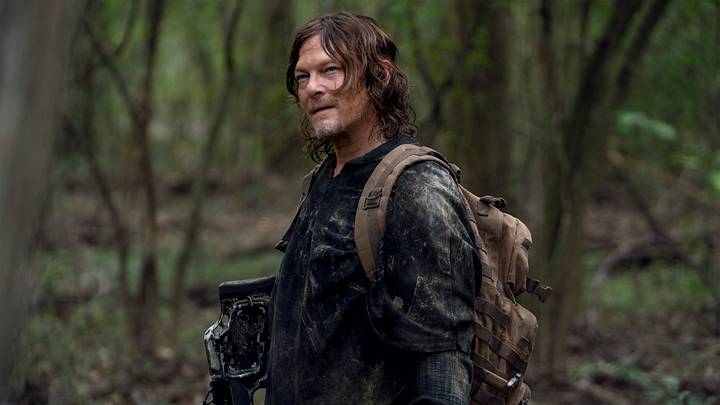 Norman Reedus as Daryl Dixon - The Walking Dead _ Season 10, Episode 17 - Photo Credit: Eli Ade/AMC Norman Reedus as Daryl Dixon - The Walking Dead _ Season 10, Episode 17 - Photo Credit: Eli Ade/AMC
