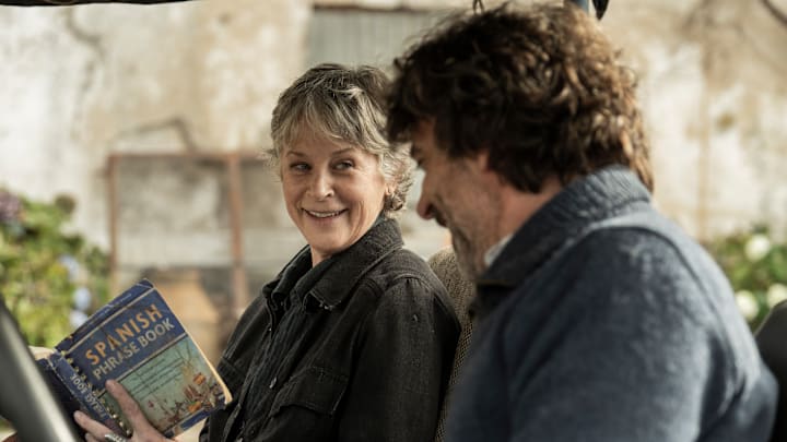 Melissa McBride as Carol Peletier, Eduardo Noriega as Antonio - The Walking Dead: Daryl Dixon _ Season 3, Episode 6 - Photo Credit: Carla Oset/AMC