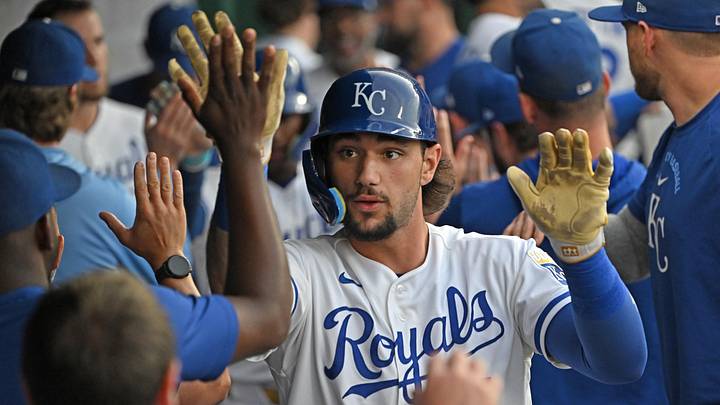 Kansas City Royals first baseman Jac Caglianone Kansas City Royals first baseman Jac Caglianone