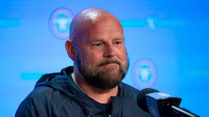 Tennessee Titans offensive coordinator Brian Daboll addresses the media before the Titans Rookie Camp Day 2 at Vanderbilt Health Football Center in Nashville, Tenn., Saturday, May 2, 2026. Tennessee Titans offensive coordinator Brian Daboll addresses the media before the Titans Rookie Camp Day 2 at Vanderbilt Health Football Center in Nashville, Tenn., Saturday, May 2, 2026.