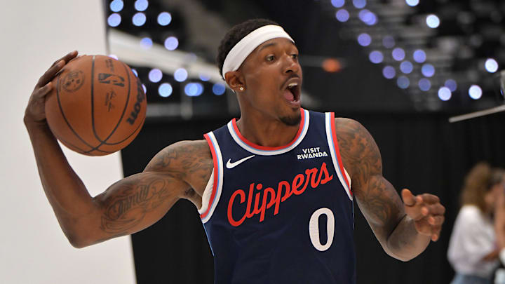 Sep 29, 2025; Inglewood, CA, USA; Los Angeles Clippers guard Bradley Beal (0) photographed during media day at Intuit Dome. Mandatory Credit: Jayne Kamin-Oncea-Imagn Images Sep 29, 2025; Inglewood, CA, USA; Los Angeles Clippers guard Bradley Beal (0) photographed during media day at Intuit Dome. Mandatory Credit: Jayne Kamin-Oncea-Imagn Images