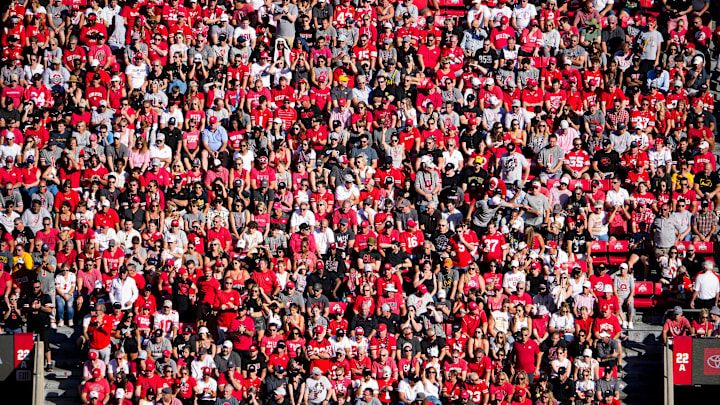 Oct 5, 2024; Columbus, Ohio, USA; in the second quarter at Ohio Stadium on Saturday.