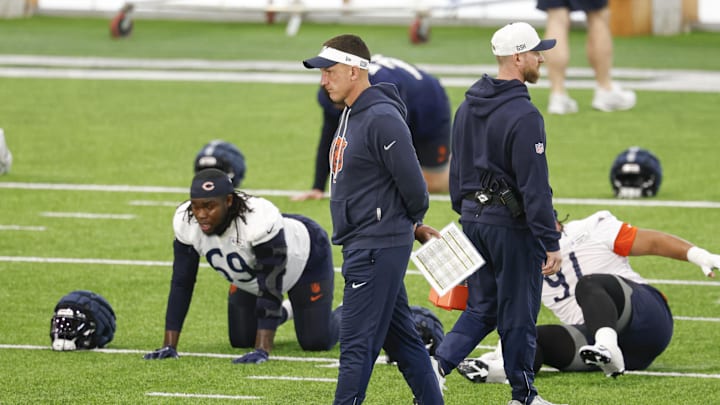 Chicago Bears defensive coordinator Dennis Allen. Chicago Bears defensive coordinator Dennis Allen.