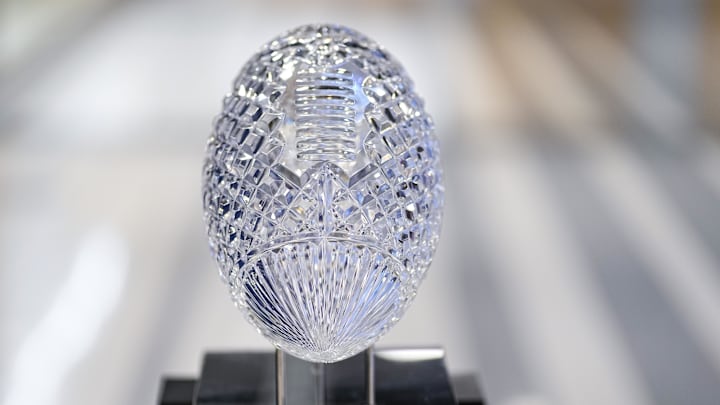 ESPN has two teams equal as favorites in the hunt for the next CFP title. ESPN has two teams equal as favorites in the hunt for the next CFP title.