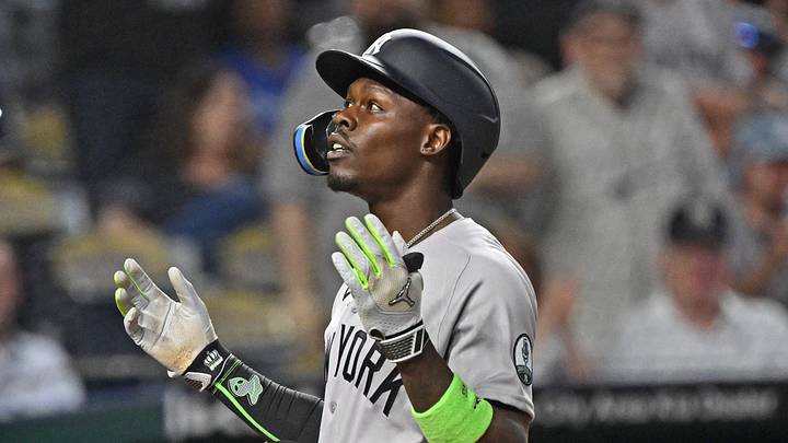Jazz Chisholm Jr. has struggled at the plate this season for the Yankees. 
