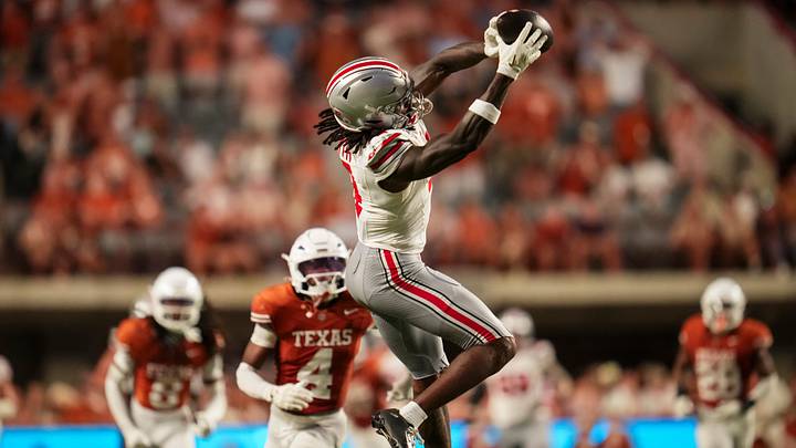 Ohio State Buckeyes wide receiver Jeremiah Smith Ohio State Buckeyes wide receiver Jeremiah Smith