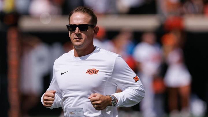 Oklahoma State head coach Eric Morris.