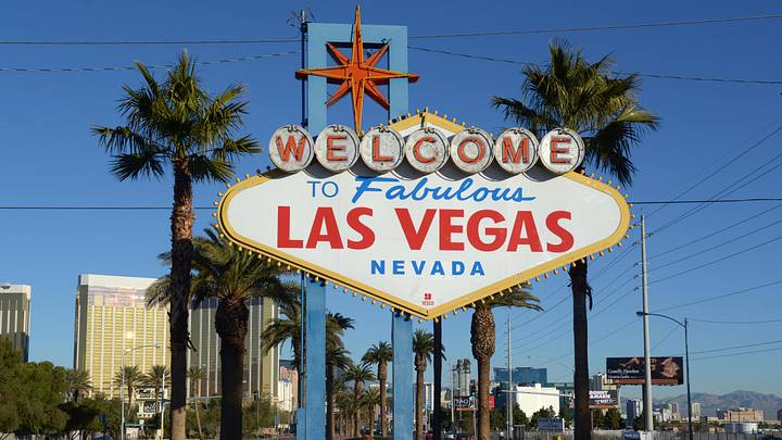 Las Vegas, NV, USA; General view of the Welcome to Fabulous Las Vegas sign on Las Vegas Blvd. before the Las Vegas Bowl between the Fresno State Bulldogs and the Southern California Trojans. Mandatory Credit: Kirby Lee-USA TODAY Sports Las Vegas, NV, USA; General view of the Welcome to Fabulous Las Vegas sign on Las Vegas Blvd. before the Las Vegas Bowl between the Fresno State Bulldogs and the Southern California Trojans. Mandatory Credit: Kirby Lee-USA TODAY Sports