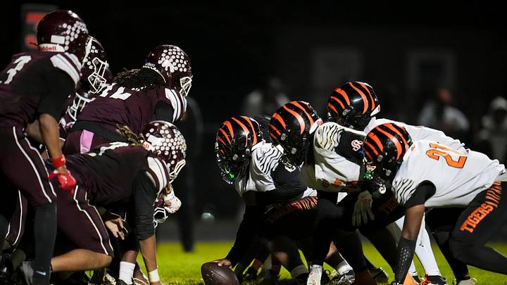 Columbus East lines up against Linden-McKinley during the OHSAA football game at Linden-McKinley High School on Oct. 23, 2026. East won 25-10. Columbus East lines up against Linden-McKinley during the OHSAA football game at Linden-McKinley High School on Oct. 23, 2026. East won 25-10.