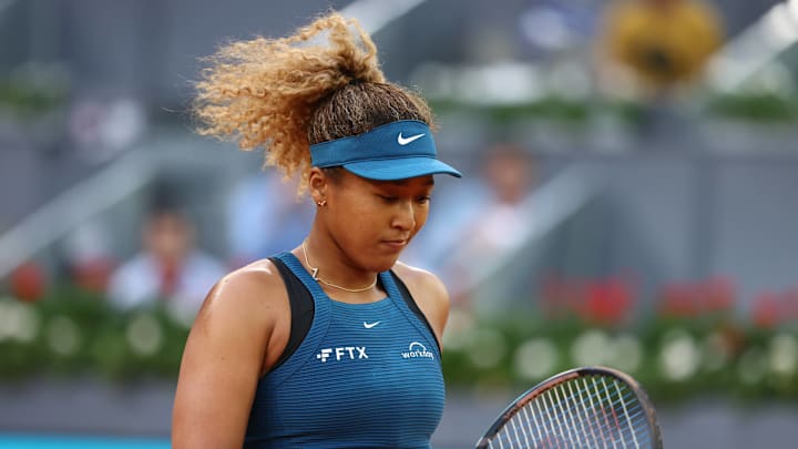 Naomi Osaka lost to Lucia Bronzetti in the first round of the Madrid Open.
