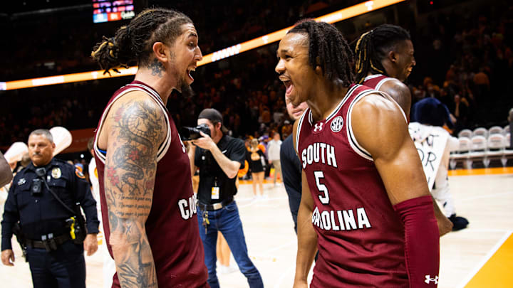 South Carolina basketball stars Meechie Johnson and Myles Stute