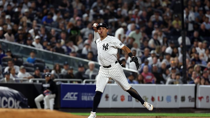 Oswald Peraza could still figure into the Yankees' plans, but if the Rays give the Yanks a sweet enough deal he could serve as a stop-gap at short until Carson Williams arrives
