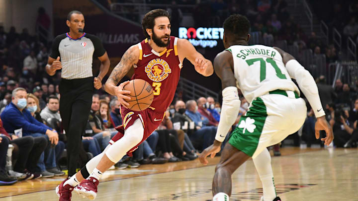 Ricky Rubio, Cleveland Cavaliers and Dennis Schroder, Boston Celtics