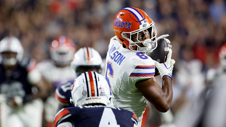 Florida Gators wide receiver Dallas Wilson caught a touchdown for the second straight game. Florida Gators wide receiver Dallas Wilson caught a touchdown for the second straight game.