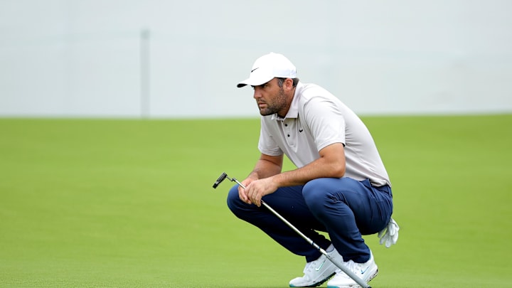 Scheffler stormed up the leaderboard on Friday, tying a course record at Memorial Park. 