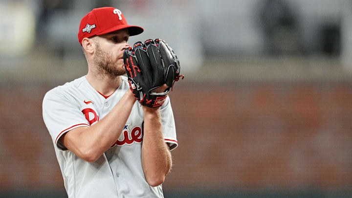 Philadelphia Phillies starting pitcher Zack Wheeler (45).