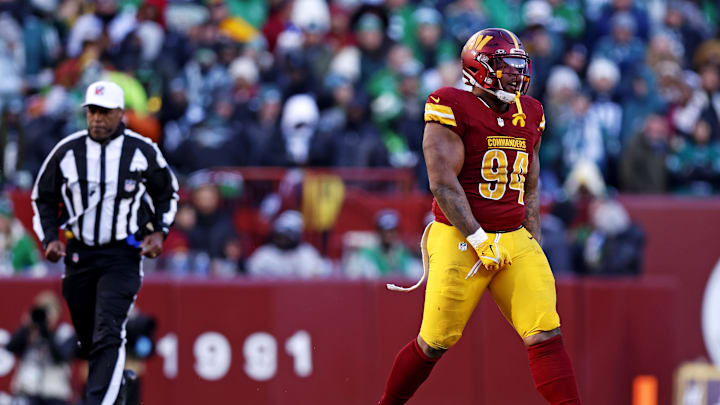 Washington Commanders defensive tackle Daron Payne. Washington Commanders defensive tackle Daron Payne.