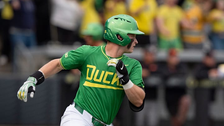 With three hits, including an RBI single in the first, a one-double in the fifth while turning a double play to end the first, Ryan Cooney continues to be a sparkplug for the Ducks.