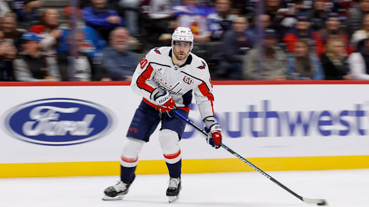 Pierre-Luc Dubois, Washington Capitals Mandatory Credit: Isaiah J. Downing-Imagn Images
