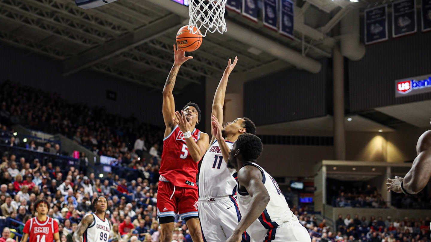 Point spread, betting odds for Gonzaga vs. LMU men's basketball game