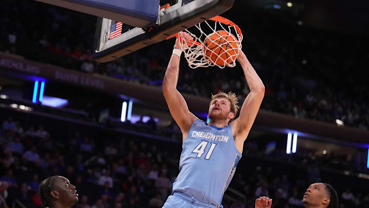 Creighton is favored against Rutgers in the College Basketball Crown Quarterfinals.