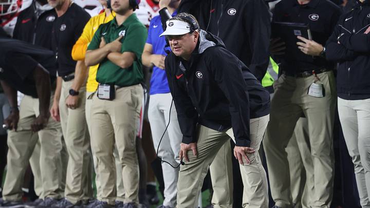 Oct 10, 2026; Tuscaloosa, Alabama, USA; Georgia Bulldogs head coach Kirby Smart looks on during the second quarter against the Alabama Crimson Tide at Saban Field at Bryant-Denny Stadium. Mandatory Credit: David Leong-Imagn Images Oct 10, 2026; Tuscaloosa, Alabama, USA; Georgia Bulldogs head coach Kirby Smart looks on during the second quarter against the Alabama Crimson Tide at Saban Field at Bryant-Denny Stadium. Mandatory Credit: David Leong-Imagn Images