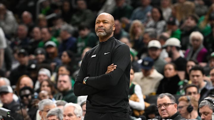Jan 17, 2025; Boston, Massachusetts, USA; Orlando Magic head coach Jamahl Mosley looks on during the first half against the Boston Celtics at TD Garden. Mandatory Credit: Eric Canha-Imagn Images Jan 17, 2025; Boston, Massachusetts, USA; Orlando Magic head coach Jamahl Mosley looks on during the first half against the Boston Celtics at TD Garden. Mandatory Credit: Eric Canha-Imagn Images