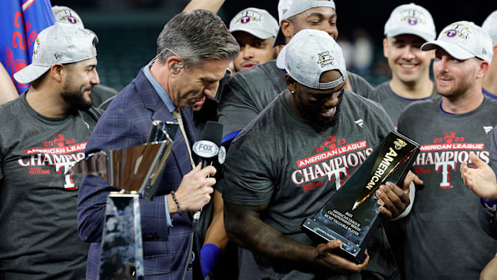 Adolis García fue el MVP de la Serie de Campeonato de la Liga Americana 