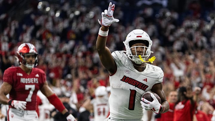 Sep 16, 2023; Indianapolis, Indiana, USA; Louisville Cardinals wide receiver Jamari Thrash (1)